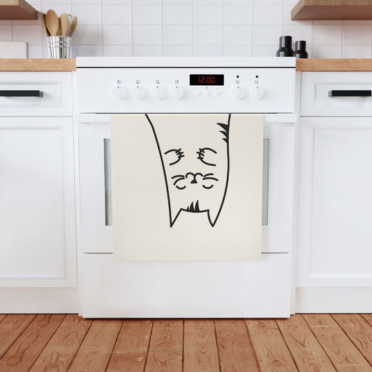 Kitten Design Cotton Tea Towel, 50 x 70 cm, organic cotton, eco-friendly
